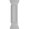 Ekena Millwork 10"W x 40"H End Newel Post with Panel, Flat Capital, & Base Trim (Installation kit included) NWL10X40EPF0B0 - alternate 6